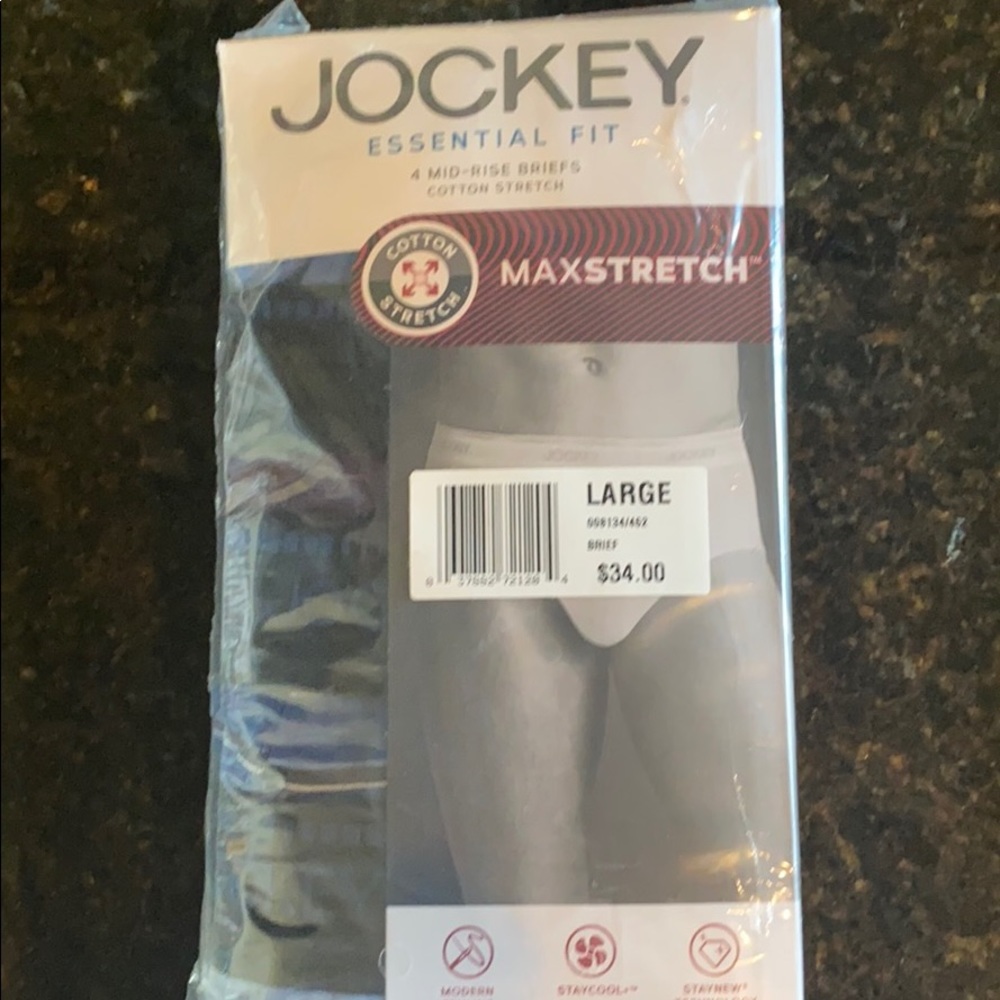 Jockey Essential Fit 4 mid rise brief L Maxstretch